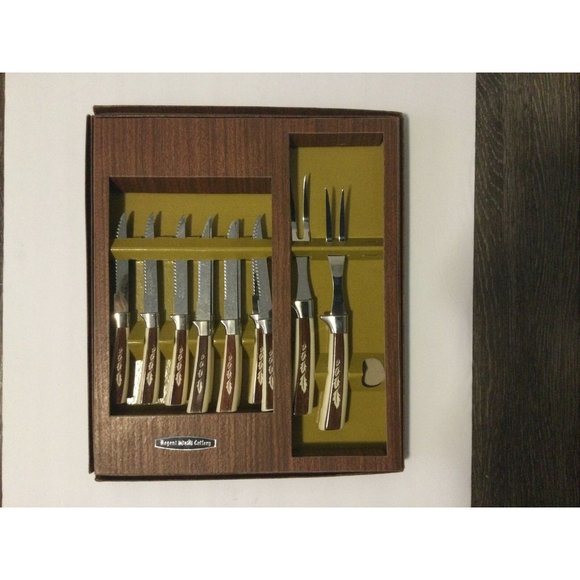 Royal Sheffield Vintage Stainless Knife Set 11 Piece - Picture 1 of 4